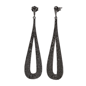 Fashionably Silver Temptation Long Earrings-